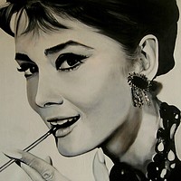 Buy canvas prints of Audrey Hepburn by David Reeves - Payne