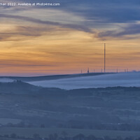 Buy canvas prints of Misty Morning at Winter Hill, Lancashire, UK by Shafiq Khan