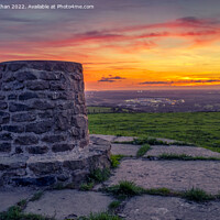 Buy canvas prints of Sunset from Mellor Millennium Viewpoint, Blackburn by Shafiq Khan