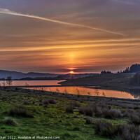 Buy canvas prints of Sunrise at Dean Clough Reservoir by Shafiq Khan