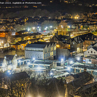 Buy canvas prints of Night time at Clitheroe, Ribble Valley, Lancashire by Shafiq Khan
