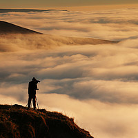 Buy canvas prints of Above the Mist at Mam Tor by Chantal Cooper