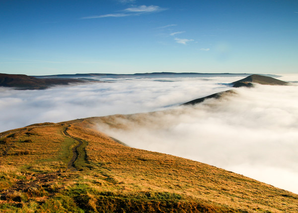 Inversion at Mam Tor Framed Print by Chantal Cooper