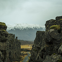 Buy canvas prints of A fissure in Iceland National Park by Nick Sayce