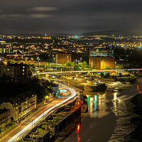 Buy canvas prints of Bristol at Night by Marc Tew
