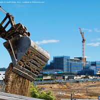 Buy canvas prints of Gosford Hospital building progress. by Geoff Childs