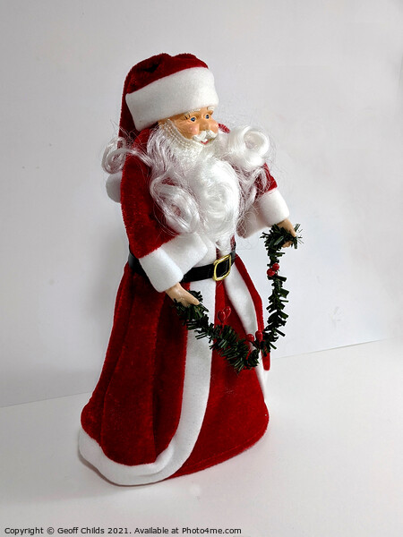  Christmas theme image with Santa.  Picture Board by Geoff Childs