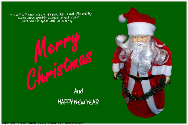 Christmas theme image with Xmas Greeting  Picture Board by Geoff Childs