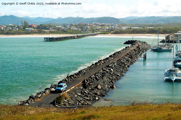 Coffs Harbour inner and outer harbours. Picture Board by Geoff Childs