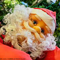 Buy canvas prints of  Christmas theme image with Santa closeup  by Geoff Childs