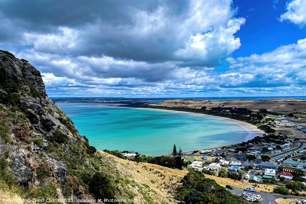 Scenic West Coast of Tasmania. Striking colourful seascape. Isol Picture Board by Geoff Childs