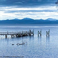 Buy canvas prints of Tasmania West Coast. Blue coloured Tasmanian scenic waterscape w by Geoff Childs