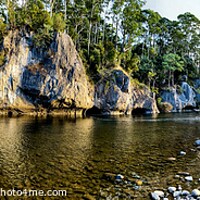Buy canvas prints of The pristine wild rugged and scenic Mercy River on West Coast of by Geoff Childs
