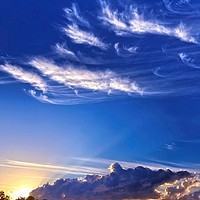 Buy canvas prints of Blue sky sunrise landscape. by Geoff Childs