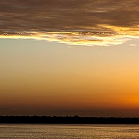 Buy canvas prints of  Sunrise seascape panorama by Geoff Childs
