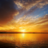 Buy canvas prints of Golden sunrise seascape Australia by Geoff Childs