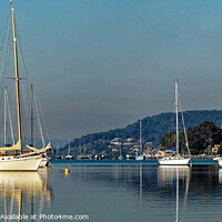 Buy canvas prints of Gosford waterfront Yacht Reflections.  by Geoff Childs
