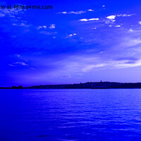 Buy canvas prints of Blue sunrise seascape Towlers Bay. by Geoff Childs
