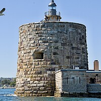 Buy canvas prints of  Fort Denison, in Sydney Harbour. by Geoff Childs