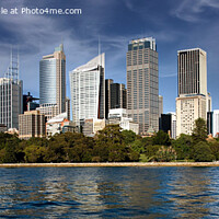 Buy canvas prints of City skyline panorama, Sydney. by Geoff Childs