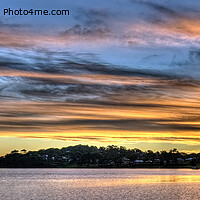 Buy canvas prints of Nautical Golden Glow Cloud Sunset.  by Geoff Childs