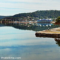 Buy canvas prints of Park Reflections Waterscape Panorama, Gosford. by Geoff Childs