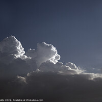 Buy canvas prints of White Cumulonimbus Cloud in Blue Sky by Geoff Childs