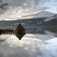 Buy canvas prints of Crannog at Loch Tay, Perthshire, Scotland by Bill Spiers