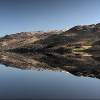Buy canvas prints of Loch Earn Reflection, Scotland by Bill Spiers