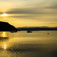 Buy canvas prints of Portree Harbour Sunrise by Bill Spiers