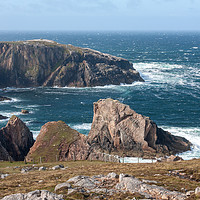 Buy canvas prints of Sea Stacks at Mangersta, Isle of Lewis,Scotland by Bill Spiers