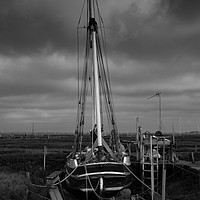 Buy canvas prints of Tide out at Tollesbury Marina, Essex by Joanna Pinder