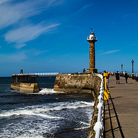 Buy canvas prints of Whitby Bay by Joanna Pinder