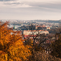 Buy canvas prints of Prague in autumn by Angela Bragato