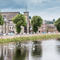 Buy canvas prints of River Ness walk in Inverness, Scotland by Angela Bragato