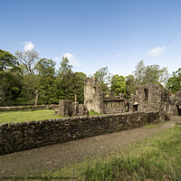 Buy canvas prints of The ruins of Wycoller Hall. by Chris North