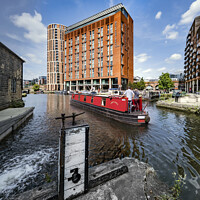 Buy canvas prints of Leeds Canal Basin by Chris North