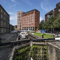 Buy canvas prints of Leeds Canal Basin by Chris North