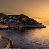 Buy canvas prints of Hydra Sunset. by Chris North