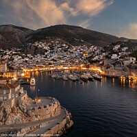 Buy canvas prints of Hydra Sunset. by Chris North
