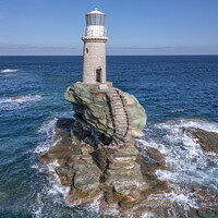 Buy canvas prints of Andros Lighthouse by Chris North