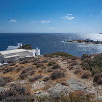 Buy canvas prints of Charalampos a Greek orthodox church ion Sifnos Greek Islands by Chris North