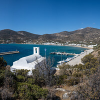 Buy canvas prints of Saint Georges church, Platis Gialos, Sifnos. by Chris North