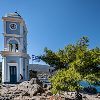Buy canvas prints of Poros Clock Tower by Chris North