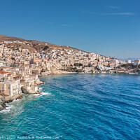 Buy canvas prints of Hermoupolis, Syros Greek Islands. by Chris North