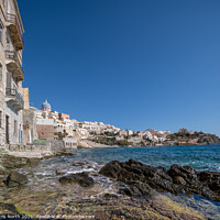 Buy canvas prints of Hermoupolis, Syros Greek Islands. by Chris North