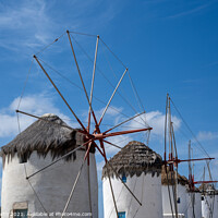 Buy canvas prints of Windmills of Mykonos. by Chris North