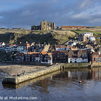 Buy canvas prints of Whitby early light. by Chris North