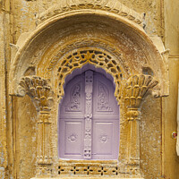 Buy canvas prints of Ornate sandstone window in Jaisalmer Fort. by Chris North