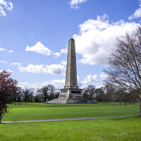 Buy canvas prints of The monument to the Duke of Wellington in Phoenix Park Dublin. by Chris North